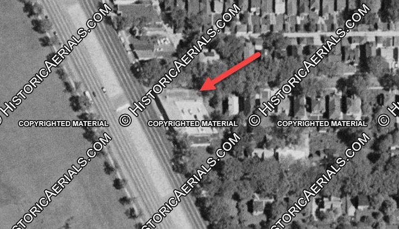 Goldenaire Motel - 1957 Aerial (newer photo)